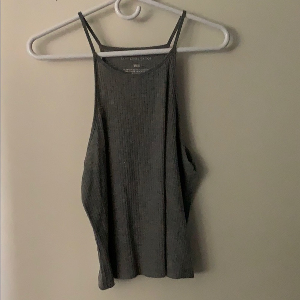 Mock neck tank